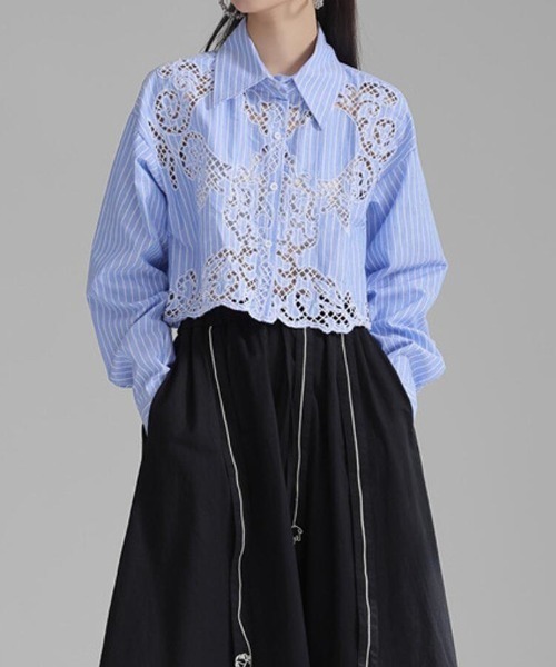【新品】ounce 韓国 ブラウス ブラウス シャツ シャツ「韓国ファッション」 レディース