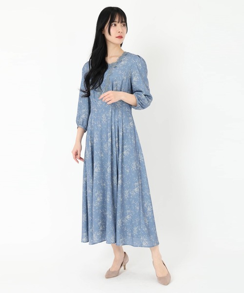 新品︎✿ ストロベリーフィールズ 総レース ロングワンピー ドレス 結婚式 M STRAWBERRY-FIELDS（ストロベリーフィールズ）の「ドルチェ