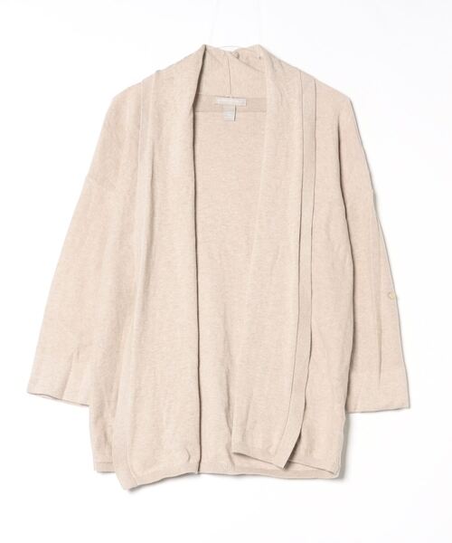 BANANA REPUBLIC ベージュカーディガン BANANA REPUBLIC」 ニットカーディガン L ベージュ レディース