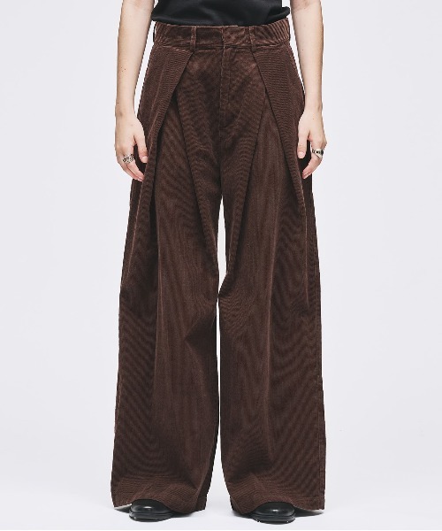 selle glant（セレグランテ） スラックス CROSS TUCK WIDE SLACKS