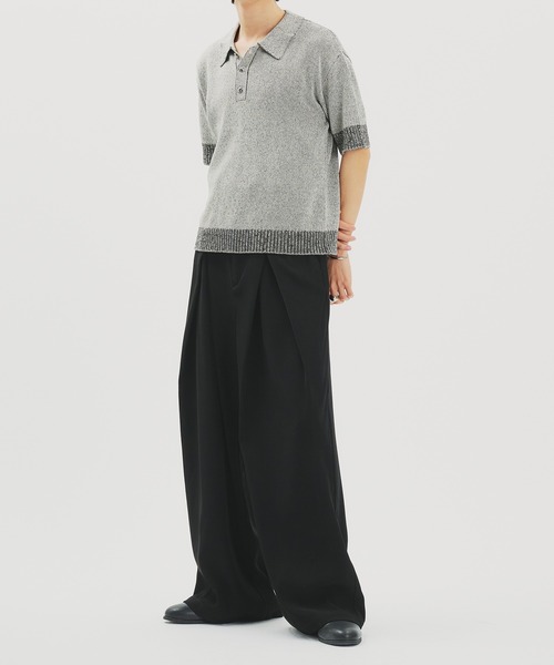 selle glant /コードレースワイドスラックスパンツ selle glant スラックス CODE LACE WIDE SLACKS PANTS/コード
