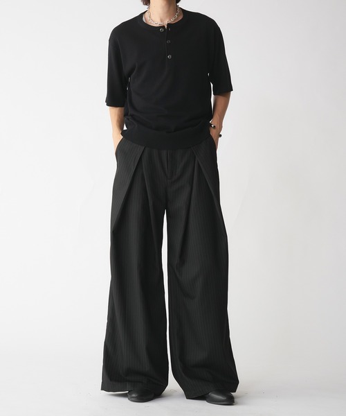 パンツ sullen wide tuck straight slacks 90's TUCK WIDE STRAIGHT TROUSERS – SULLEN TOKYO