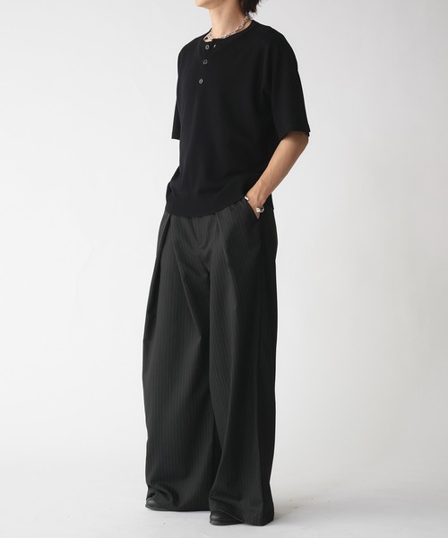 SULLEN ワイドスラックス Sullen high rise wide trousers ワイド スラックス