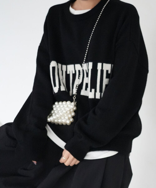 SLOBE IENA（スローブイエナ） 長袖ニット FREE ブラック レディース