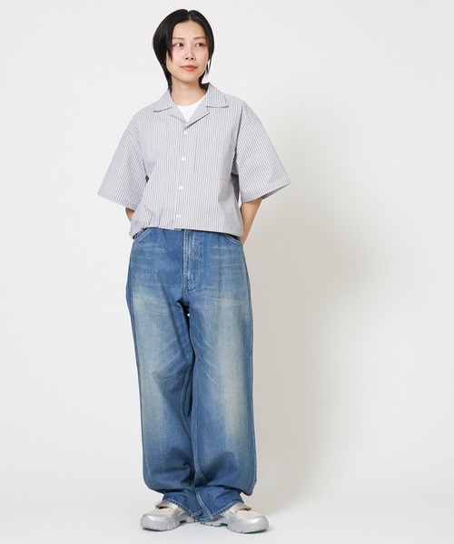 THOUSAND MILE ブラウス シャツ SHORT SLEEVE SHIRTS STRIPE