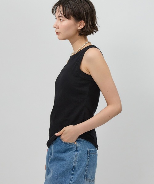 BABYLONE タンクトップ ノースリーブ ヴィンテージフライス