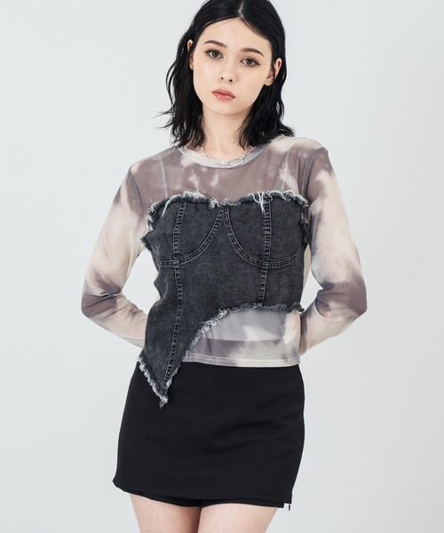 トップス ayn ANAYI（アナイ） tシャツ シャイニージャージークルー プルオーバー