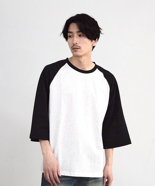 RATTLE TRAP tシャツ 古着風ウォッシュ加工ラグランTシャツ