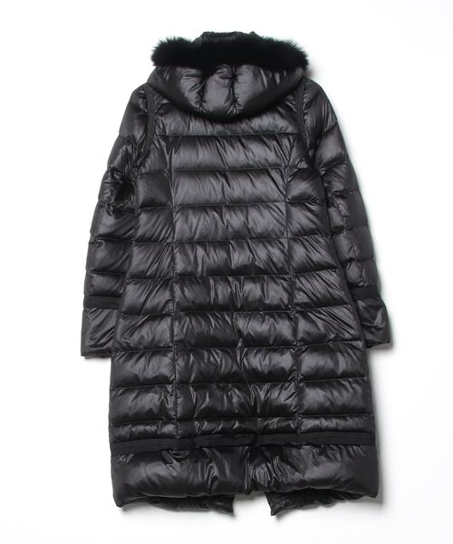 「LANVIN en Bleu」 ダウンジャケット 36 ブラック レディース_画像2