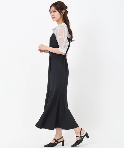週末限定SALE❗️STATE  OF MIND 昨年春夏コレクション　ワンピース 31 Sons de mode ワンピース 2025春夏新作 シアーチェックシャツ