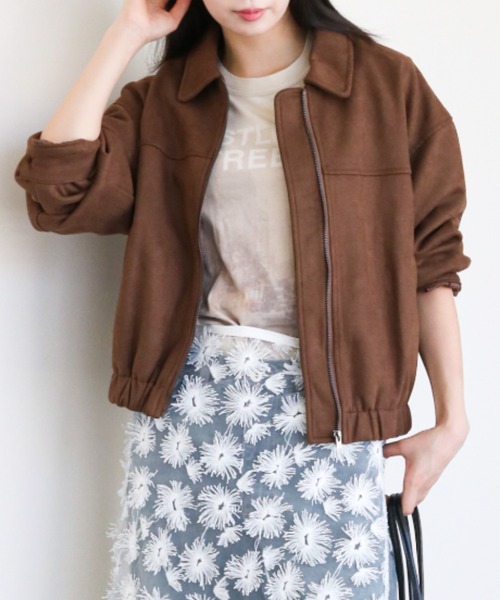 gossip!ロサンゼルス コート アウター 合成スエード ショート