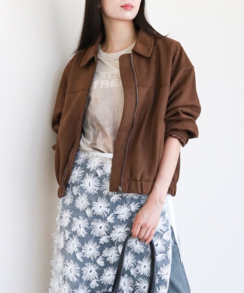 gossip!ロサンゼルス コート アウター 合成スエード ショート