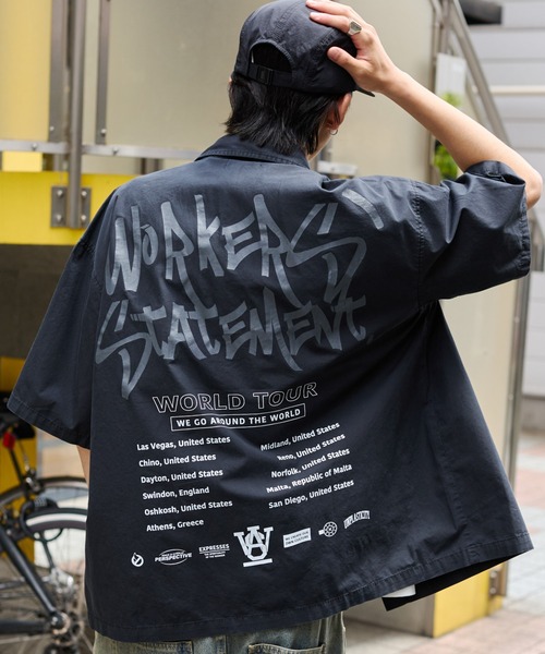 WEGO（ウィゴー） シャツ 半袖 WEGO/「25年春夏新作」ミリタリーハーフ