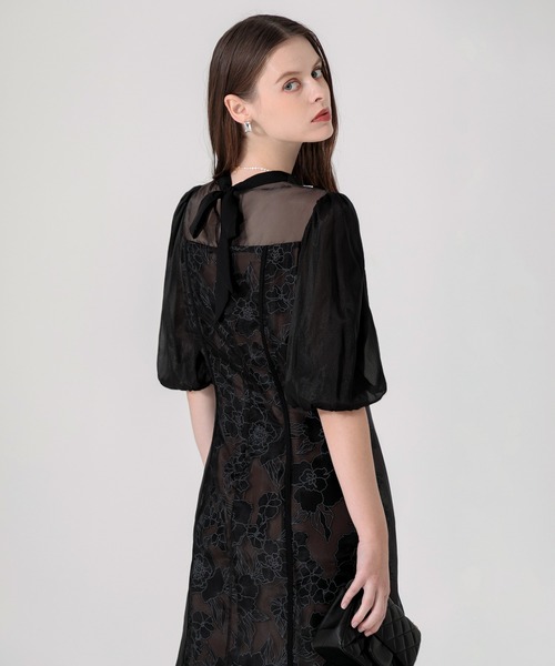 Leja 半袖ロングワンピース レディース Leja（レジャ） ドレス 「LEJA」2WAYブラウスプリーツキャミワンピース