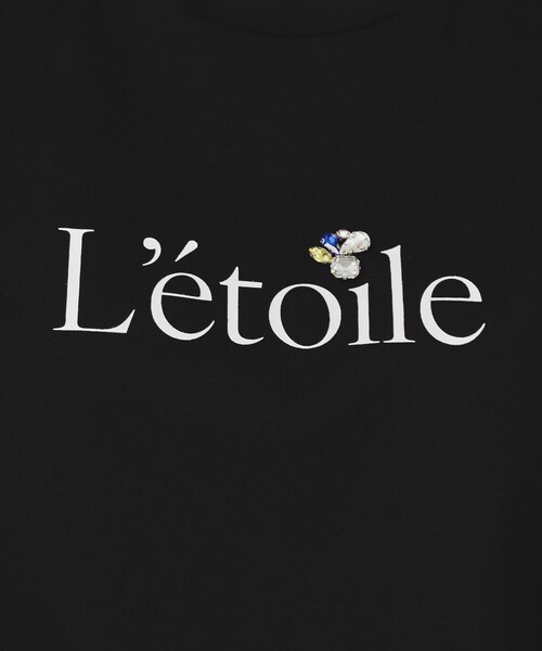 ビジュー付きロゴTシャツ index（インデックス） tシャツ 「美人百花掲載」ビジュー付きロゴT