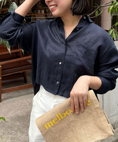 「NOLLEY'S」 長袖シャツ FREE ネイビー レディース
