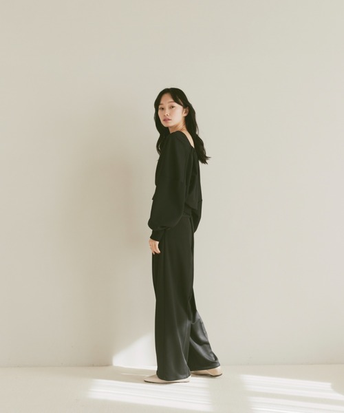moitytto ゆるっとニットパンツ ナチュラル moi tytto（モイテュット）の「ゆるっとニットパンツ（その他