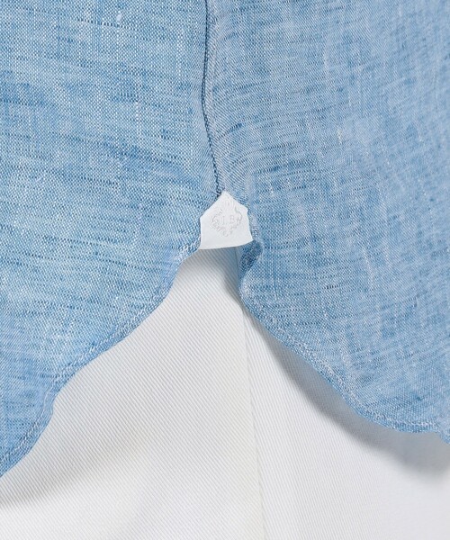 シャツ 「別注」LUIGI BORRELLI GABLE リネン ボタンダウンシャツ メンズの画像
