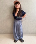 ワイドパンツ パンツ 「親子コーデ」ボリューム...の詳細画像4