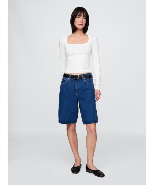 「GAP」 長袖カットソー XX-SMALL ホワイト レディース