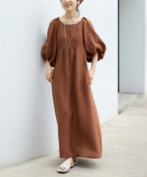 ハーベスティ　スモッグ　リネンワンピース HARVESTY ワンピース / ハーベスティ SS ATELIER ROBE LINEN