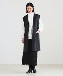 【ビームス】リバーロングジレ　★匿名配送★ Demi-Luxe BEAMS（デミルクス ビームス） ベスト ジレ リバー