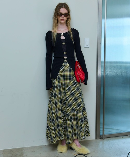 ニット セーター 「25AW PRE-ORDER」Button Slit 2way  Knit Tops/ボタンスリット2WAYニット「MAISON MAISON SPECIAL ニット セーター 「25AW PRE-ORDER」Button Slit