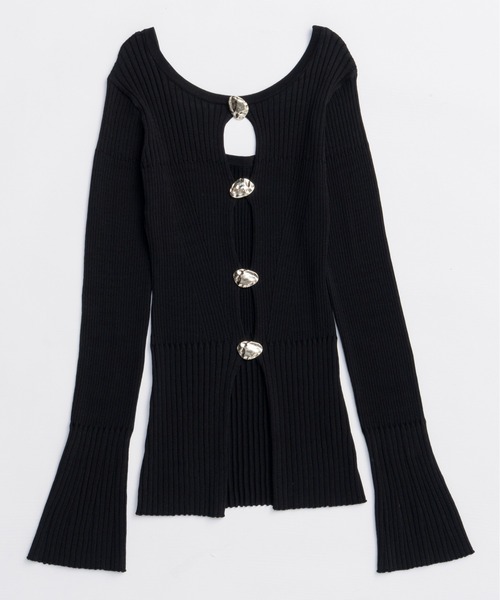 MAISON SPECIAL（メゾンスペシャル） ニット セーター Button Slit
