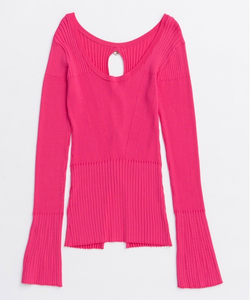ニット セーター 「25AW PRE-ORDER」Button Slit 2way  Knit Tops/ボタンスリット2WAYニット「MAISON MAISON SPECIAL ニット セーター 「25AW PRE-ORDER」Button Slit