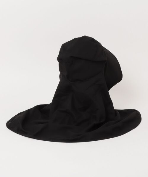 帽子 VEIL HOOD BLACK BENDER TOKYO 帽子 ハット uvカット 紫外線カット レディース 「顔から
