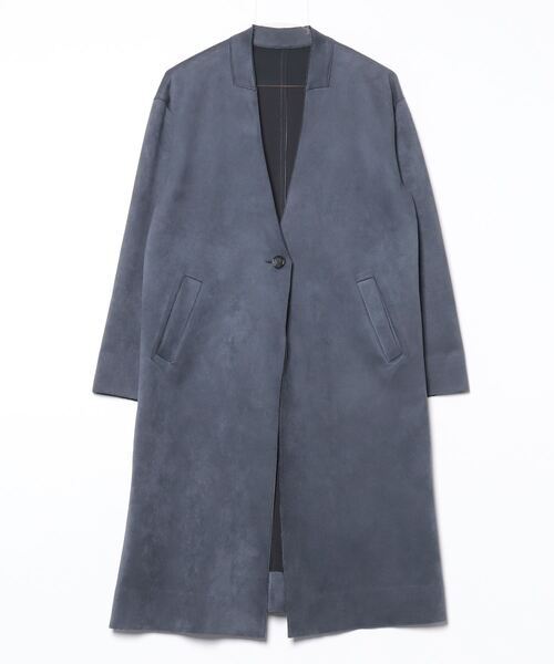 UNITED ARROWS　ノーカラーコート UNITED ARROWS（ユナイテッドアローズ） ノーカラーコート - ブルー