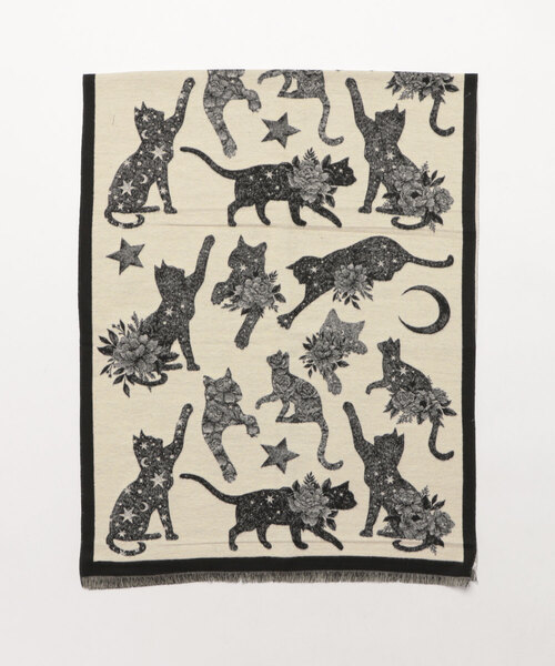 Port（ポート） ブランケット 「 」 ムーン キャット モチーフ