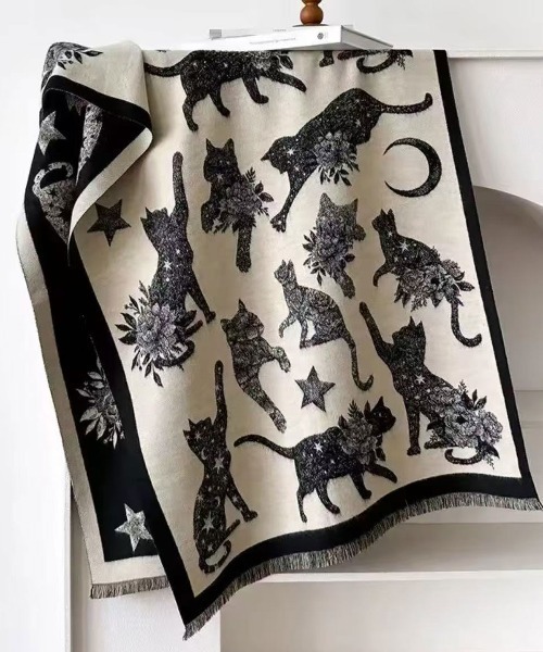 Port（ポート） ブランケット 「 」 ムーン キャット モチーフ
