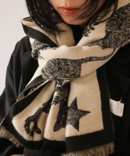 Port（ポート） ブランケット 「 」 ムーン キャット モチーフ