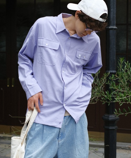 BROKEN BASE（ブロークンベース） シャツ Drawcode Double Pocket Grid