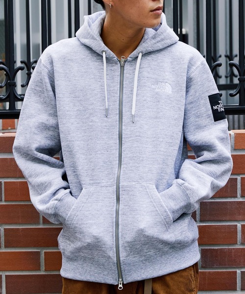 THE NORTH FACE 「THE FACE」 ジップアップパーカー L グレー