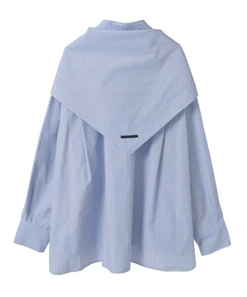 SOFFITTO（ソフィット） ブラウス シャツ スカーフ付ビックシャツ