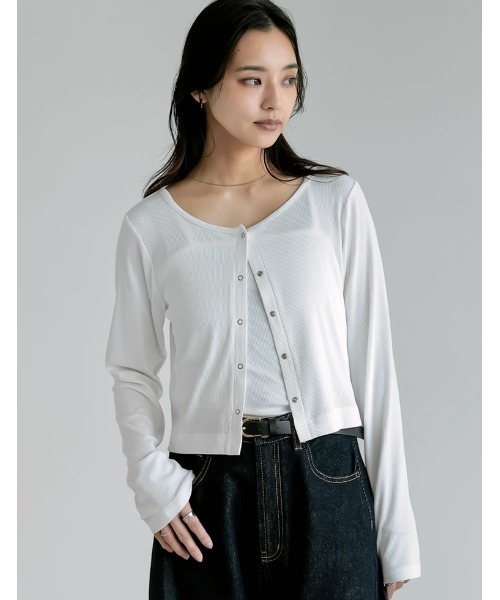 Re:EDIT（リエディ） tシャツ 「接触冷感」「2点セット」リブ