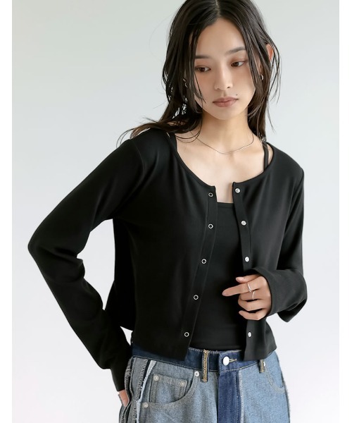 Re:EDIT（リエディ） tシャツ 「接触冷感」「2点セット」リブ