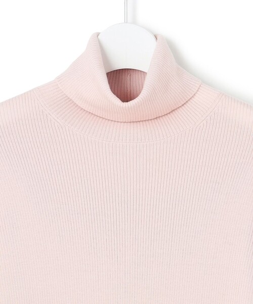 美品 23AW LOEFF ロエフ ウール リブタートルニット アイボリー レディース 古着 中古 USED 23区（ニジュウサンク） ニット セーター ウーステッドウール リブ