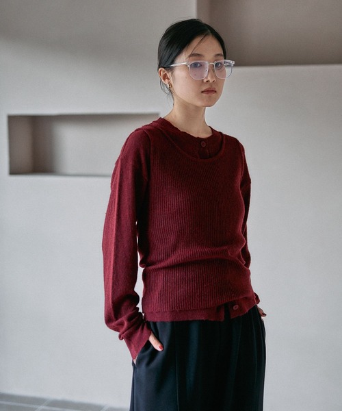 LEPSIM（レプシィム） ニット セーター 12ゲージモヘヤライク