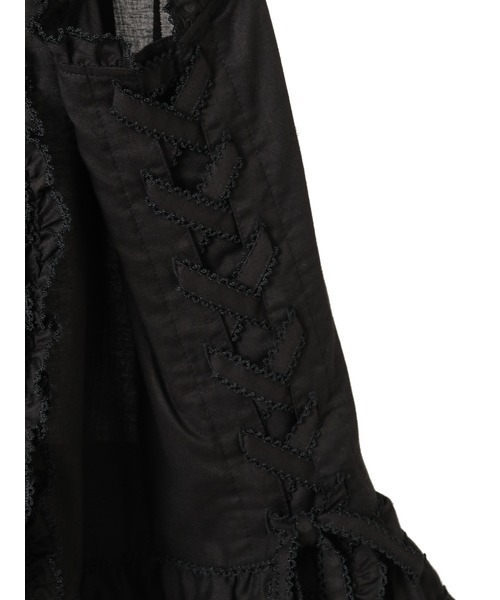 PINK HOUSE ベスト ジレ フランス製レース使いローンベスト レディース