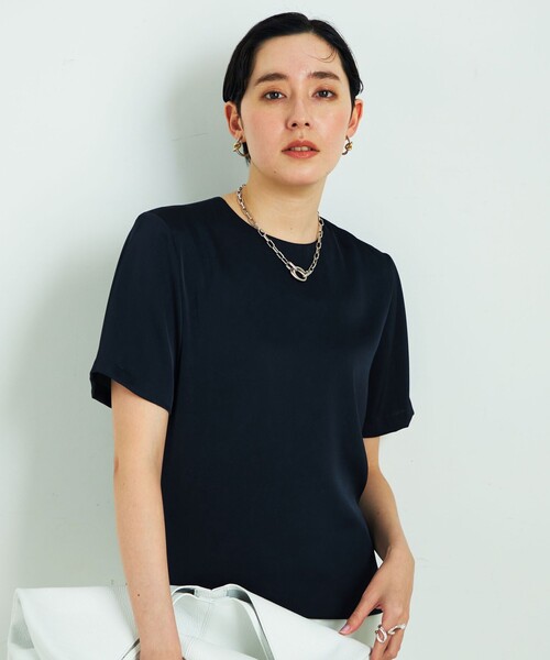 「NOLLEY'S」 半袖ブラウス 38 ベージュ レディース_画像5