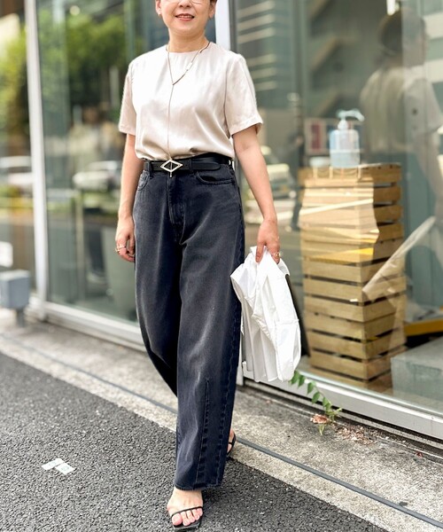 「NOLLEY'S」 半袖ブラウス 38 ベージュ レディース_画像8