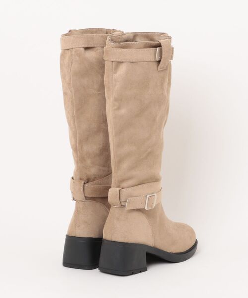 WESTSEA（ウエストシー） ブーツ ベルト付き スエードテイスト ロング