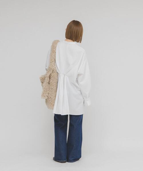 KBF（ケービーエフ） ブラウス シャツ ウエストタックロングシャツ