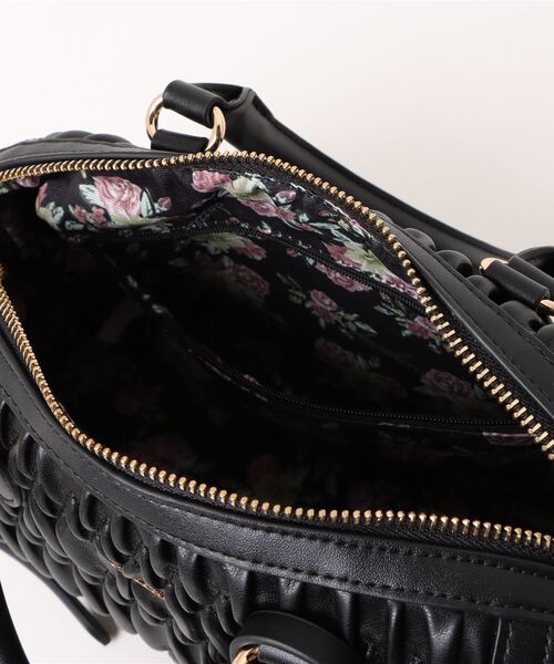 dazzlin（ダズリン） ボストンバッグ リボンチャーム付き ギャザー