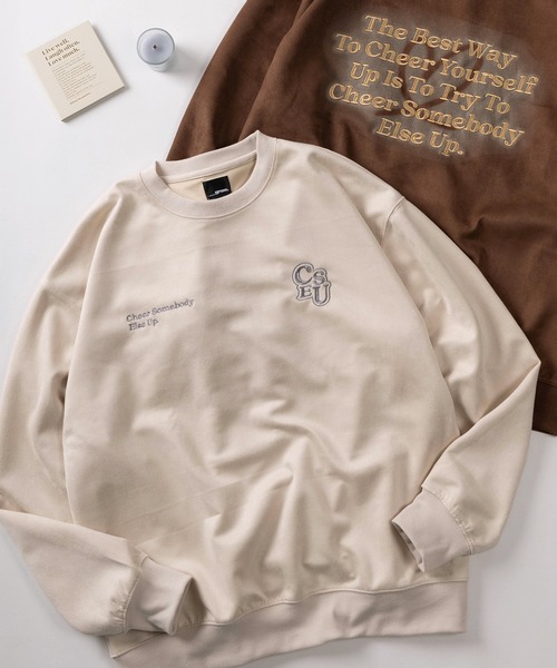 トレーナー スウェット 「85」フェイクスウェード ポンチ アソート