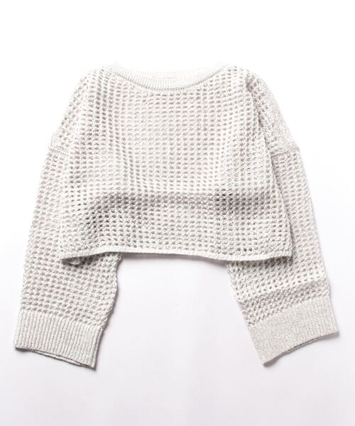 DouDou（ドゥドゥ） 長袖ニット FREE シルバー レディース : ZOZOTOWN