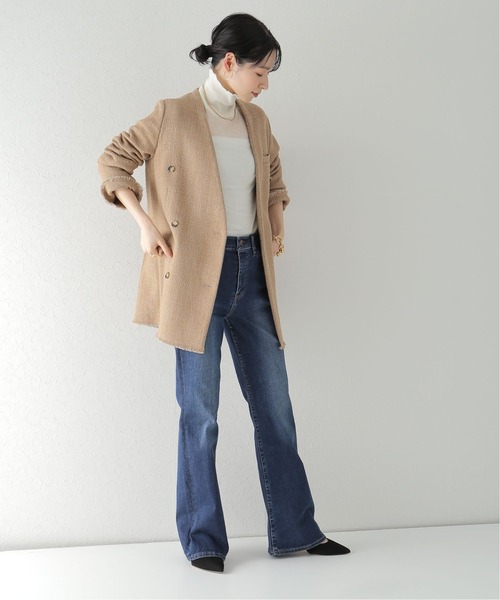 Plage ベージュ ノーカラージャケット コート plage（プラージュ） ノーカラージャケット 36 ベージュ レディース